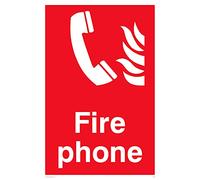 Lot de 5 panneaux signalétiques incendie 100 x 150 mm A6P