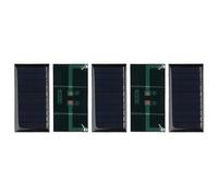 Lot de 5 panneaux solaires de 30 x 60 mm pour appareils de 3,7 V - Module de charge polycristallin 0,25 W avec conversion efficace de la lumière du soleil pour petits projets solaires, lampes de