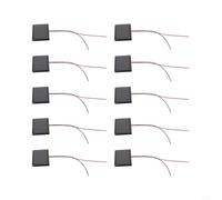 Lot de 5 panneaux solaires en polysilicium avec fil 5 V 60 mA 0,3 W pour projets de chargeur solaire portable pour alimentation extérieure Noir 68 x 37 mm