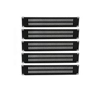 Lot de 5 Panneaux Vierges 2U avec Ventilation, Entretoises pour Montage en Rack, Compatibles avec les Baies de Serveurs 19 Pouces et les Armoires