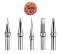 Lot de 5 pannes à souder ET de rechange pour fer à souder ETS ETA ETB ETT ETD - Pointe de rechange pour Weller WES51 WESD51 WE1010NA PES51
