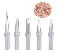 Lot de 5 pannes à souder ET de rechange pour fer à souder ETS ETA ETB ETT ETD - Pointe de rechange pour Weller WES51 WESD51 WE1010NA PES51