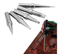 Lot de 5 pannes à souder ET fer à souder (ETS ETA ETB ETT ETD) - Compatible avec Weller WES51 WESD51 WE1010NA PES51 - Utilisation pour pistolet à souder, station de soudage, soudure