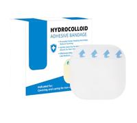 Lot de 5 pansements hydrocolloïdes en gel hydrocolloïde | Pansement hydrocolloïde | Feuilles de pansement hydrocolloïdes | Patch doux imperméable et flexible pour soins des plaies | Coussinets de