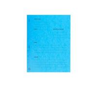 Lot de 5 Paquet de 25 dossiers de plaidoirie Pour/Contre, en carte 265 g/m², coloris bleu turquoise