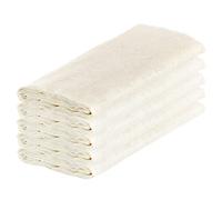 Lot de 5 paquets de chiffons en mousseline pour la cuisine, 50 x 50 cm, non blanchis, réutilisables et lavables, en coton pour égouttage