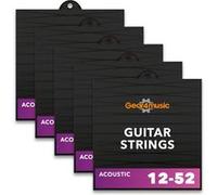 Lot de 5 Paquets de Cordes Guitare Acoustique 80/20, Léger