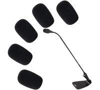Lot de 5 pare-brises professionnels en mousse pour Shure CVG18-B/C - Filtre de microphone de qualité studio pour micros à condensateur col de cygne, housses de réduction du bruit en éponge noire