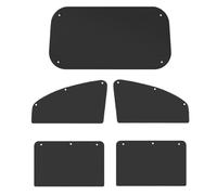 Lot de 5 Pare-soleils de Voiture avec Ventouse, isolés Noirs, Accessoires de Protection UV | Roadtrip avec fenêtre latérale pour Road Trip avec fenêtre latérale