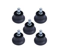 Lot de 5 patins de sol MENDLER HWC-K72 Ø 11mm noir Noir