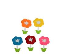 Lot de 5 patins en feutre coloré pour fruits, légumes, dessins animés mixtes, loisirs créatifs, patch non tissé, décoration murale (5 pièces Morning Glory)