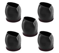 Lot de 5 patins en feutre pour roulettes de chaise, meubles - Pour bureau, chaise d'ordinateur, tabouret roulant, lit, canapé, armoire, fête