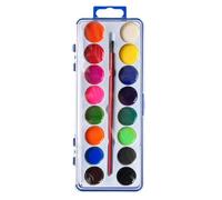 Lot de 5 peintures aquarelles multicolores | Ensembles d'aquarelle portables | Kit d'aquarelle de voyage | Kit d'aquarelle multifonction | Kit d'aquarelle d'art pour les classes préscolaires et les