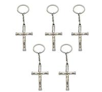 Lot de 5 pendentifs à breloques catholiques pour femme et fille, porte-clés, colliers, fabrication de bijoux, décorations de porte-clés