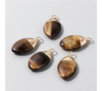 Lot de 5 pendentifs en Pierre Naturelle en Forme de Goutte d'eau, Pierres précieuses améthystes, adaptés à la Fabrication de Bijoux, Colliers et Boucles d'oreilles