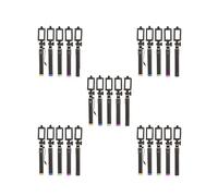 Lot de 5 perches à selfie avec câble et télécommande pour autoportrait - Monopode extensible - Rose rouge