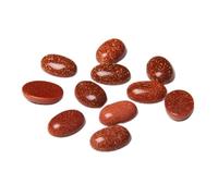 Lot de 5 perles en pierre naturelle améthyste agate sans trou ovales plates lisses pour fabrication de bagues, boucles d'oreilles, bracelets, colliers, 22. Grès, 13 x 18 mm