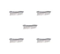 Lot de 5 perruques Skinhead pour moto, casque punk, perruque Mohawk, déguisement, postiche, gris