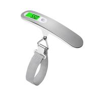 Lot de 5 pèse-bagages électroniques LCD à suspendre pour valise, sac de voyage, outil d'équilibrage de poids, balance à main