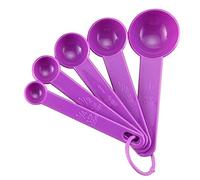 Lot de 5 petites cuillères doseuses en plastique de 1,25 à 15 ml pour accessoires de cuisine, cuillères à kichen, outil de mesure O2S2