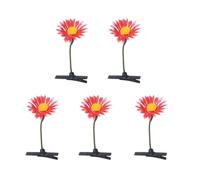 Lot de 5 petites pinces à cheveux pour herbe, germes de haricots, têtes de fleurs longues