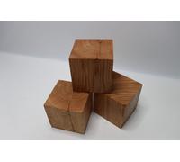 Lot de 5 petits blocs de chêne massif 8x8x8cm huilé