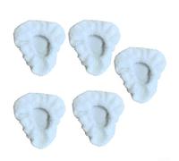 Lot de 5 petits bonnets triangulaires pour Dupray, coussinets réutilisables en microfibre compatibles avec Dupray, housses lavables double couche pour carrelage, bois dur stratifié et pierre