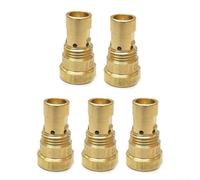 Lot de 5 petits diffuseurs de gaz Centerfire DS-1 en laiton compatibles avec les torches de soudage Bernard BTB MIG