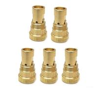 Lot de 5 petits diffuseurs de gaz DS-1 pour Centerfire conçus pour Bernard BTB MIG Buses de rechange pour gaz de soudage Bernard BTB MIG Noyau en cuivre pour une distribution stable du gaz