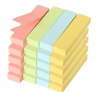 Lot de 5 petits pense-bêtes rectangulaires colorés for étudiants, maison, école, bureau pour Prise de Notes
