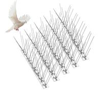 Lot de 5 pics anti-pigeons en acier inoxydable - 25 cm - Répulsif contre les oiseaux - Pics anti-pigeons - Protection contre les oiseaux - Pour balcons, jardins de toit