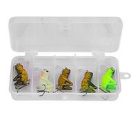 Lot de 5 pièces appât de leurre de Sauterelle de Cricket, appât de pêche de Bionic Dur appât Simulation Insecte de pêche avec Crochet Tranchant Tranchant