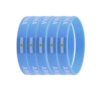 Lot de 5 Pièces, Bracelet en Silicone Imprimé Drapeau pour Jeux Sportifs | Confortable à Porter, Thème Équipe et Compétition, Accessoire Fan, Usage Course, Soutien et Ambiance