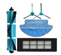 Lot de 5 pièces de rechange pour aspirateur robot pour Cecotec série 3090, 1 brosse principale à rouleau, 1 filtre HEPA, 1 chiffon serpillère, 2 brosses latérales