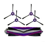 Lot de 5 pièces de rechange pour aspirateur robot pour Samsung VR05R5050WK, 4 brosses latérales et 1 brosse à rouleau
