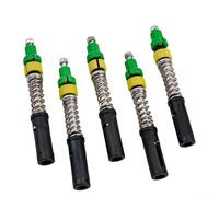 Lot de 5 pièces de rechange pour bâtons de randonnée avec ressort d'absorption des chocs pour la marche (pour tube de 16 mm)