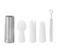Lot de 5 pièces de rechange pour distributeur de crème fouettée, kit de remplacement pour siphon à crème, support de chargeur et buses