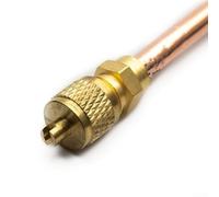 Lot de 5 pièces de remplissage de tubes en cuivre pour entretien de climatiseur et réfrigérateur compatibles avec divers systèmes de réfrigération