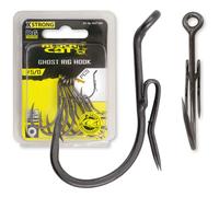 Lot de 5 pièces d'hameçons Black Cat Ghost Rig DG DG coating Argenté 5/0