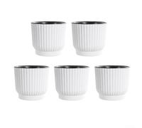 Lot de 5 pièces en résine plastique avec système de distribution automatique de l'eau pour plantes grasses et plantes d'intérieur 100 mm