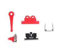 Lot de 5 pièces for tondeuse à cheveux : tête pivotante, interrupteur et tige de réglage. Pièces de rechange compatibles avec WAHL 8148/8591.(Red)