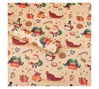 Lot de 5 pièces, idéal for un usage industriel, parfait for l'emballage coffrets cadeaux d'anniversaire ou Nouvel An Papier d'emballage de Noël(Color 1)