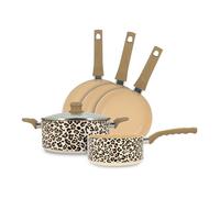 Lot de 5 pieces leopard en aluminium recycle marron