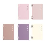 Lot de 5 pièces - Point épais à la main - Cet étudiant est de couleur fraîche et exquise - Chaude [A5/60 feuilles]