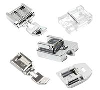 Lot de 5 pieds presseurs multifonctions pour machine à coudre domestique Singer, Brother, Janome et plus encore