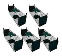 Lot de 5 pièges à Animaux Paladian en Acier de 60 cm - pour Souris, Rats et Autres rongeurs - Pliables, économiques et réutilisables - pour Usage intérieur et extérieur - 60 x 18 x 20 - Français