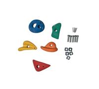Lot de 5 Pierres à grimper d'escalade en polyrésine pour structures de jeux Fixations incluses