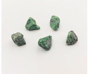 Lot de 5 pierres épidotes de 20 à 30 mm pour la fabrication de bijoux (pierre précieuse rouge-vert, 5)
