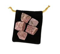 Lot de 5 pierres rhodonites naturelles de 20 à 30 mm pour la fabrication de bijoux (Rodonite, 5)