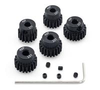 Lot de 5 pignons 48P 17T 18T 19T 20T 21T 3,175 mm avec clé hexagonale pour moteur sans balais 1/10 RC